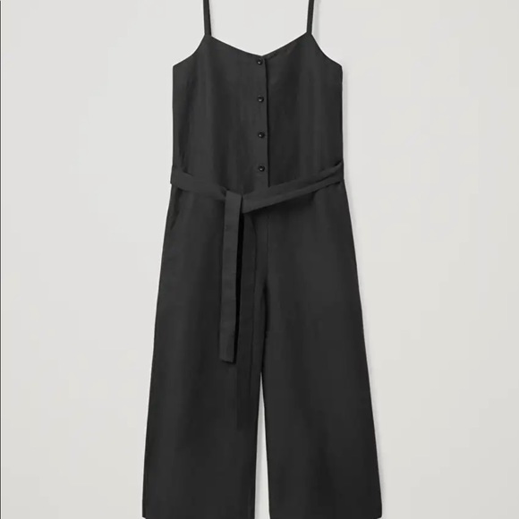 COS linen belted jumpsuit - Picture 3 of 4
